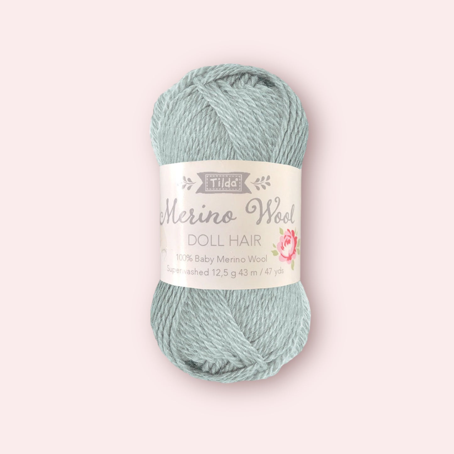 Tilda - Baby Merino Wool - Poppenhaar / Doll hair - 140050 Sage - 12,5 gram