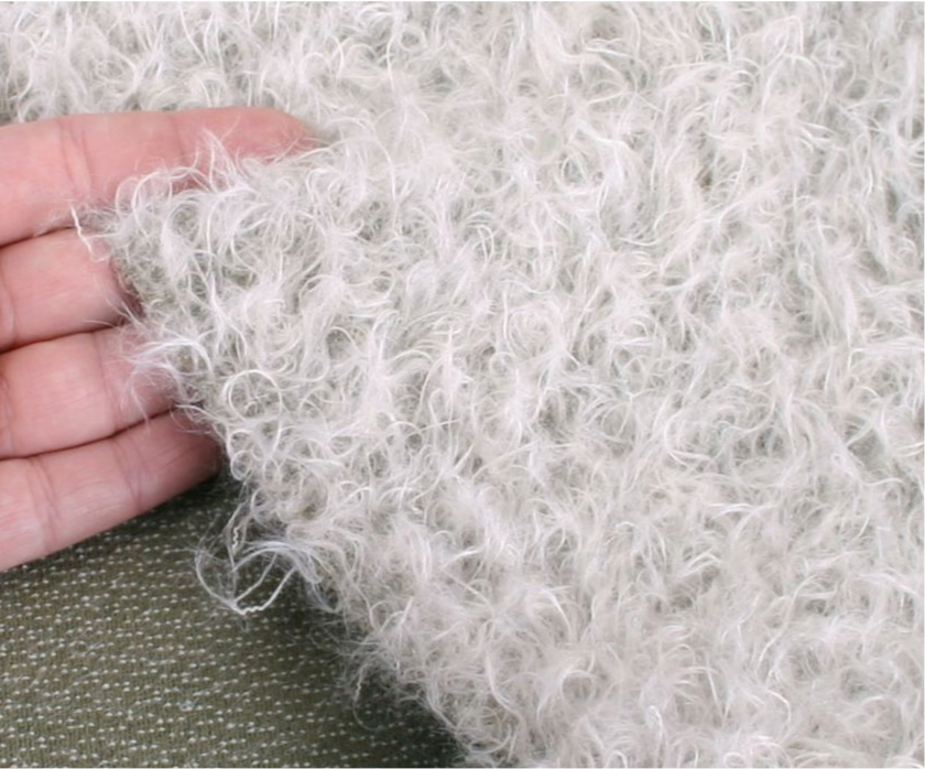 Mohair - Dichte krul - ca23mm pool - 140cm breed - 769