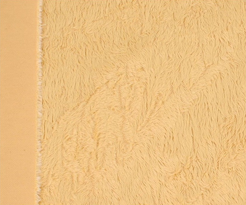 Viscose - middeldicht - recht - ca 6mm pool - 140cm breed - geel (4086)