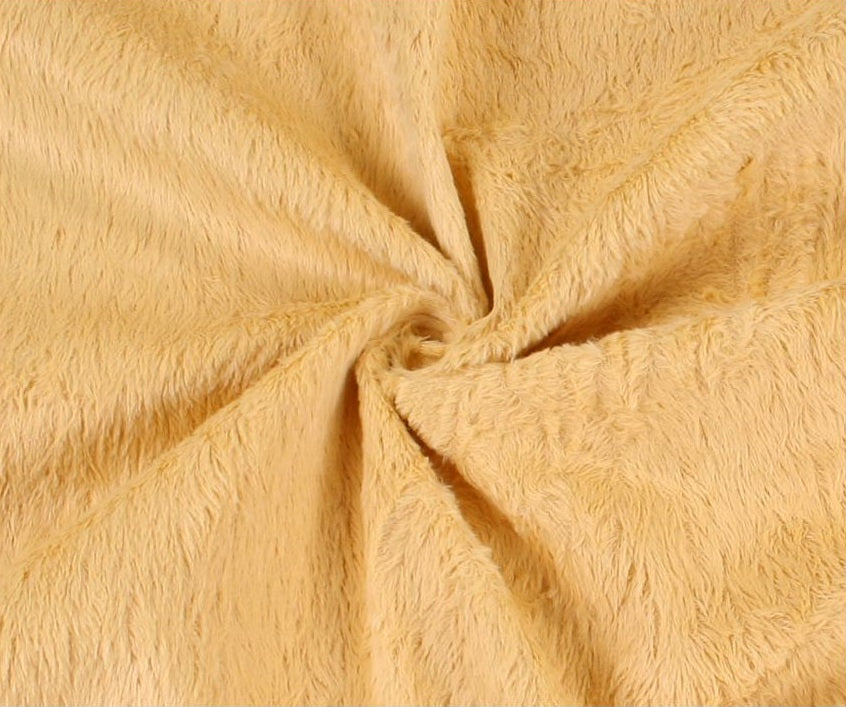 Viscose - middeldicht - recht - ca 6mm pool - 140cm breed - geel (4086)