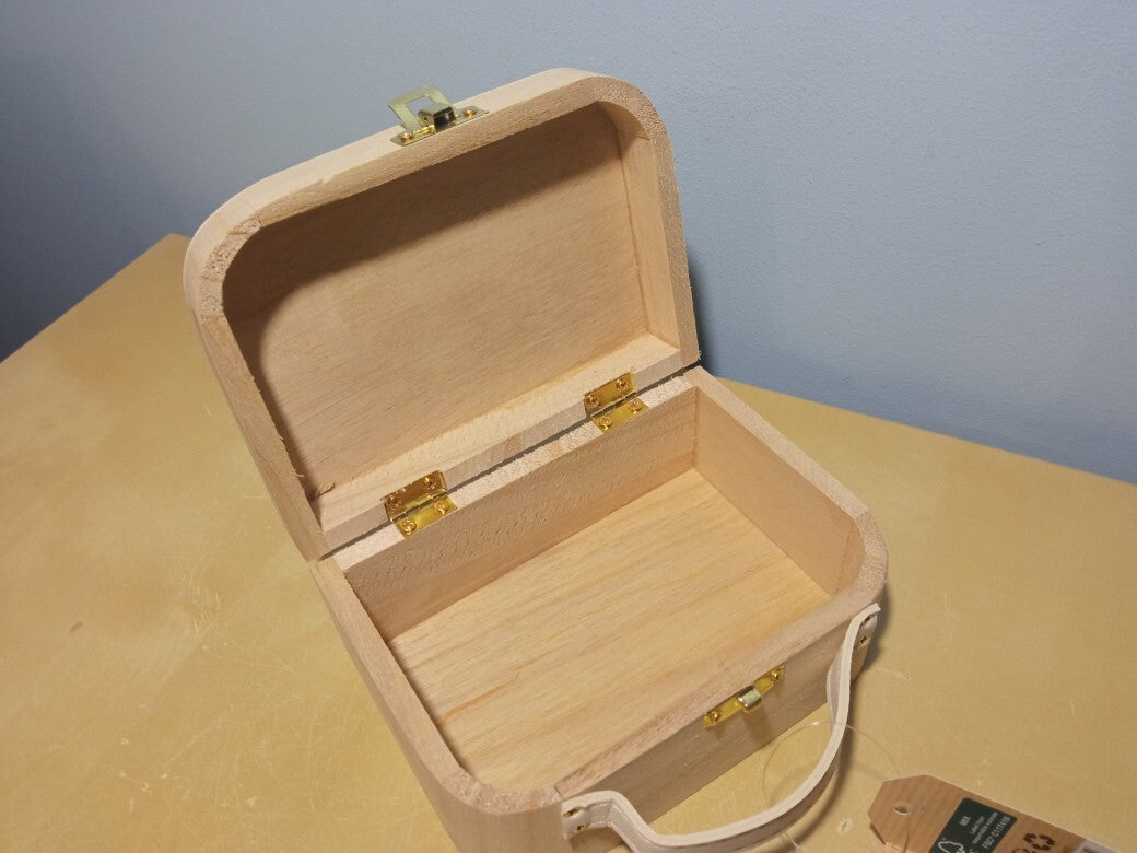 Houten koffertje