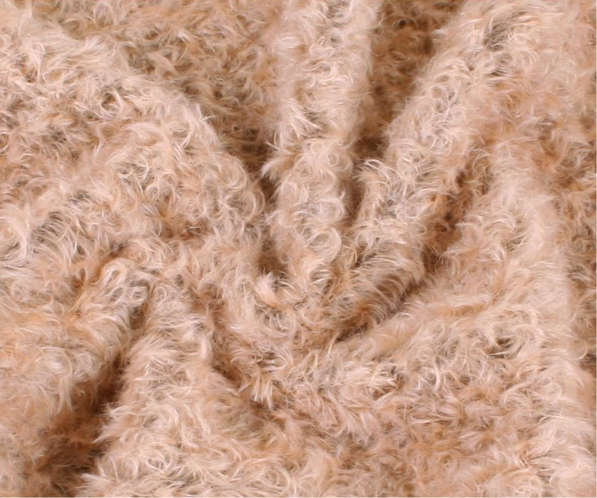 Mohair - Dicht krul - ca 17mm pool - 140cm breed - 746