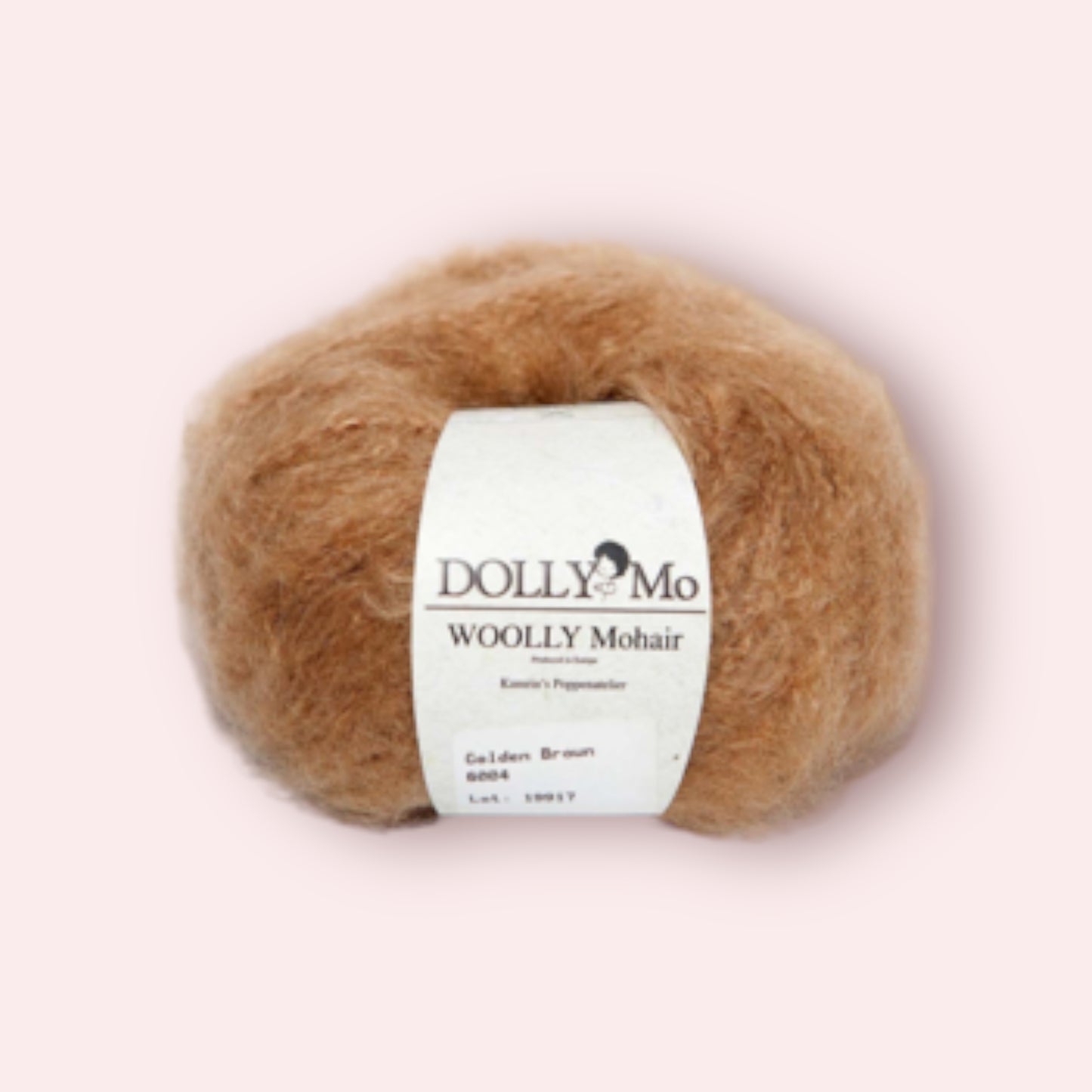 DollyMo Woolly Mohair - Goudbruin / Golden Brown - 50 gram - 90 m