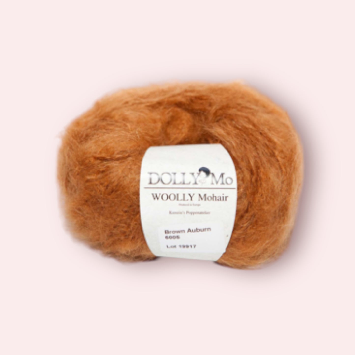 DollyMo Woolly Mohair - Kastanjebruin / Brown Auburn - 50 gram - 90 m