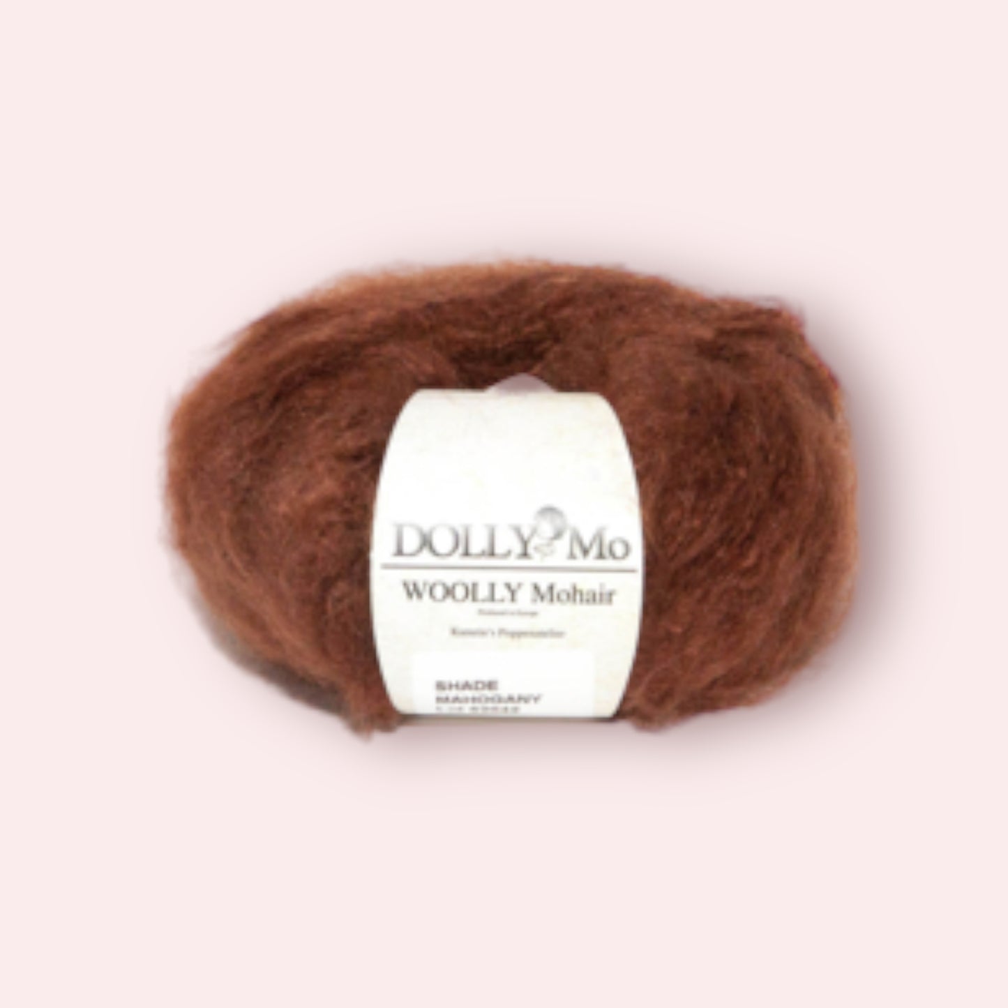 DollyMo Woolly Mohar - Mahonie / Mahogany - 50 gram - 90 m