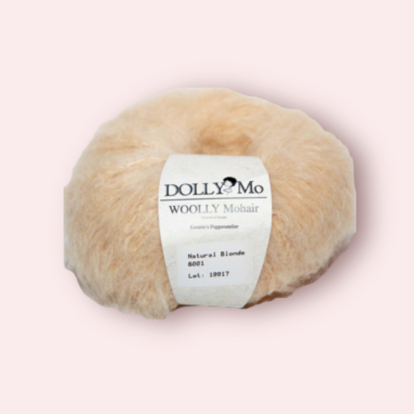 DollyMo Woolly Mohair - Blond / Natural Blonde - 50 gram - 90 m