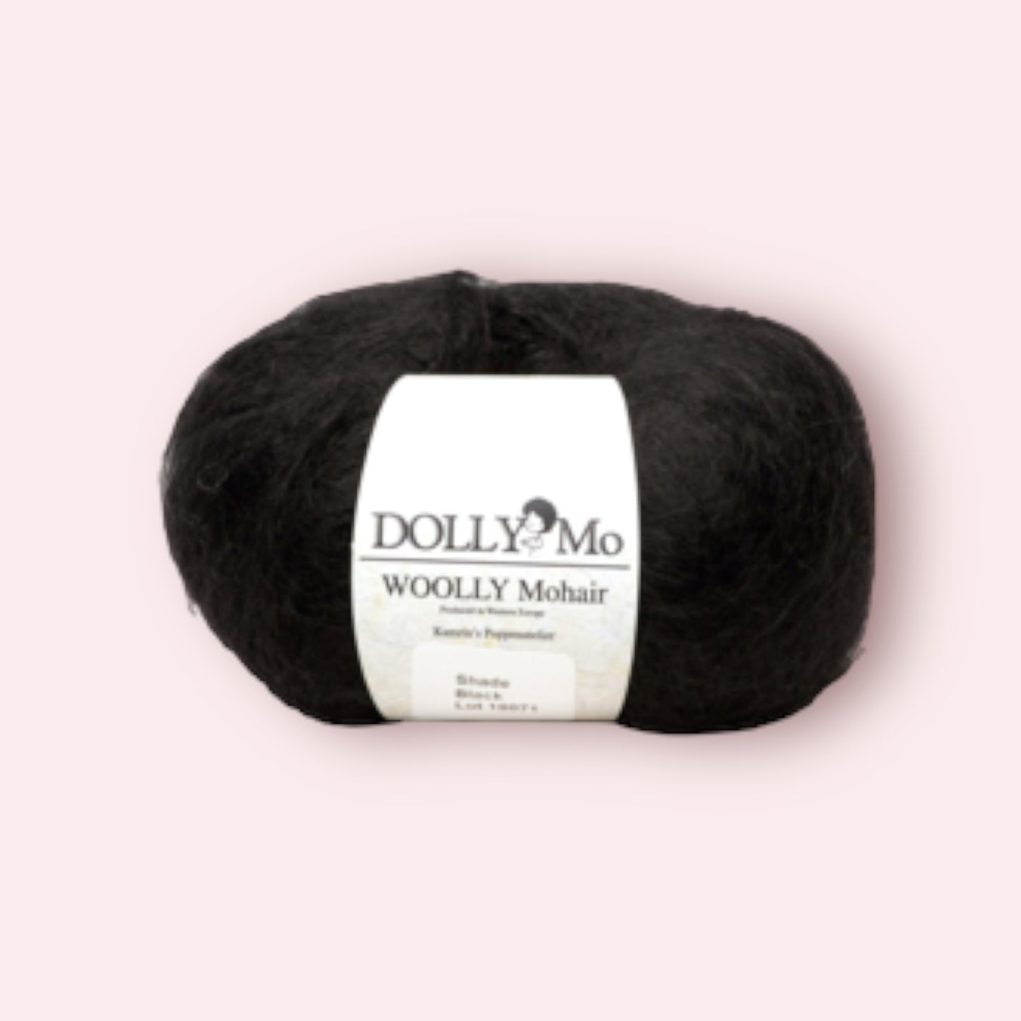 DollyMo Woolly Mohair - Zwart / Black - 50 gram - 90 m