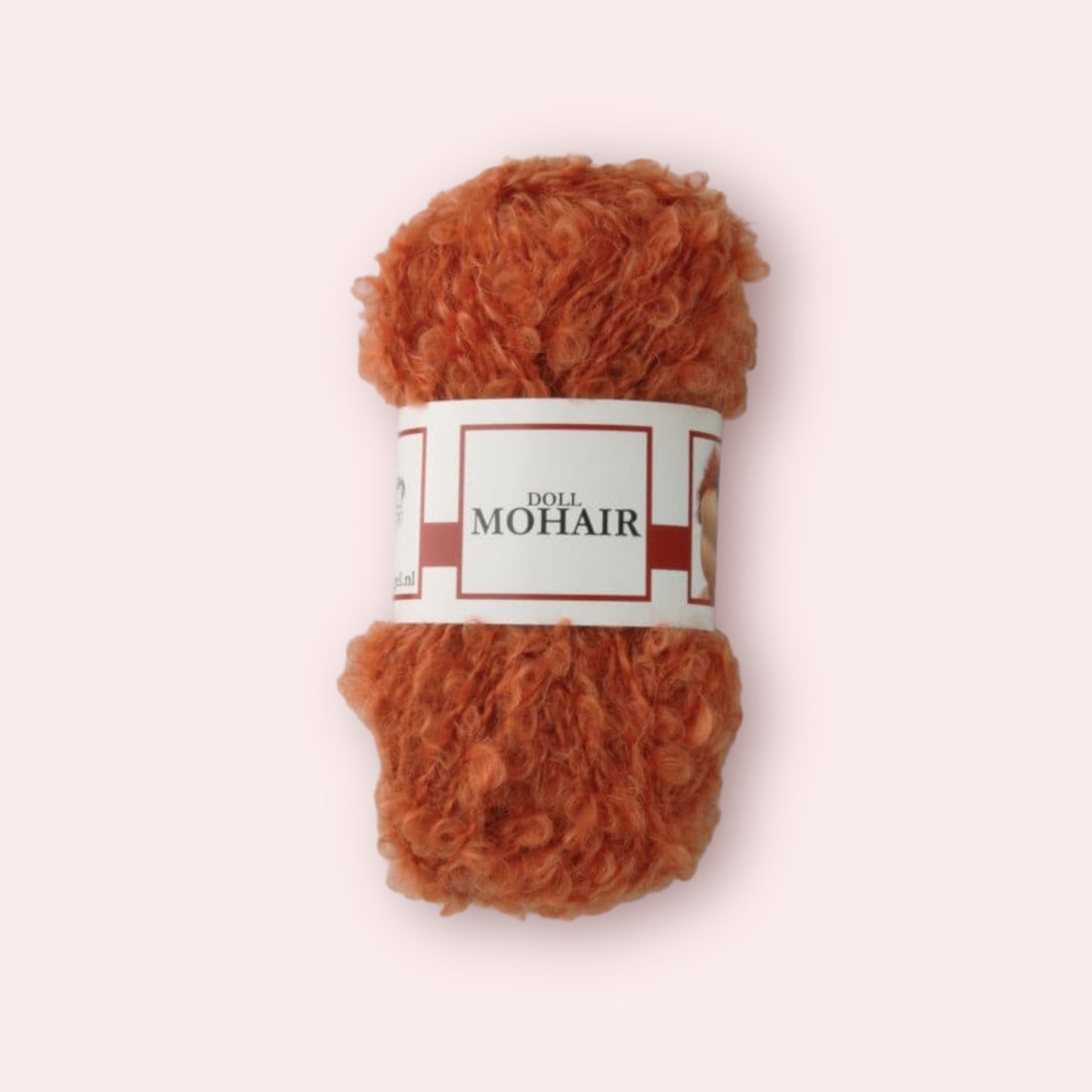 Mohair Bouclé garen - Oranje - 50 gram