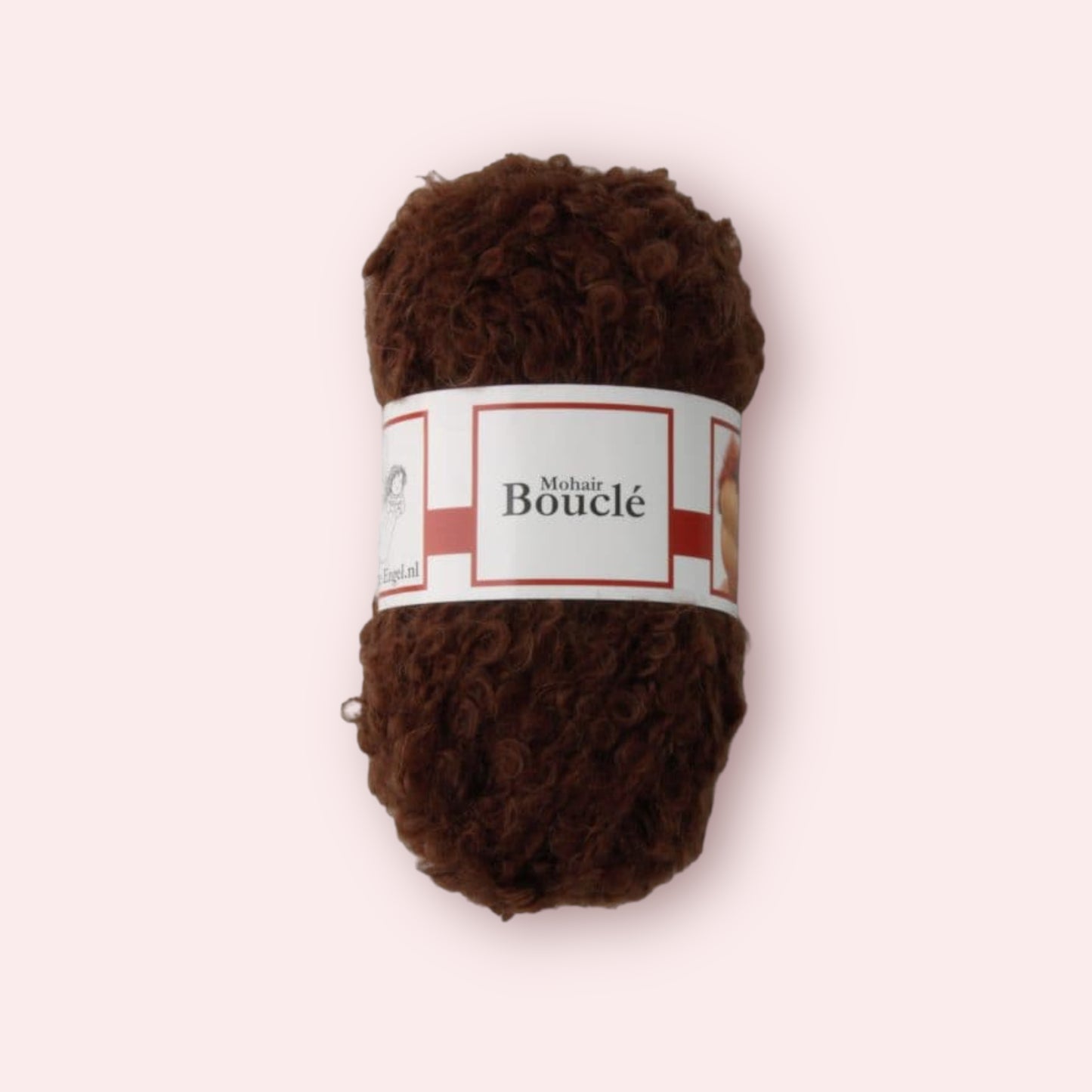 Mohair Bouclé garen - Bruin - 50 gram