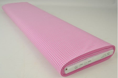 Katoen ruit 2,5 mm - roze - 150 cm breed
