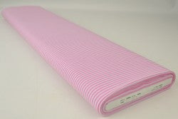 Katoen streep 2,5 mm - roze - 150 cm breed