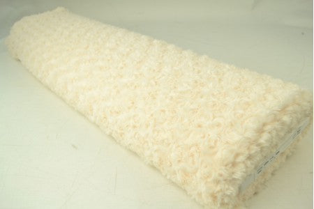Pluche met rozen design - Champagne - 155 cm breed