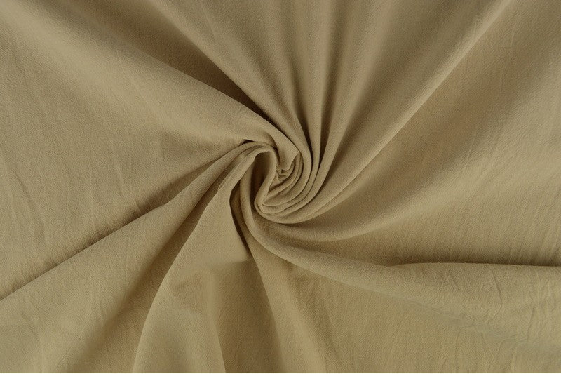 Gewassen katoen - Champagne - 140 cm breed