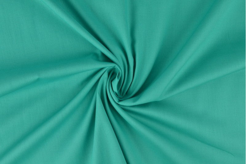 Katoen poplin - 100% katoen - Turquoise