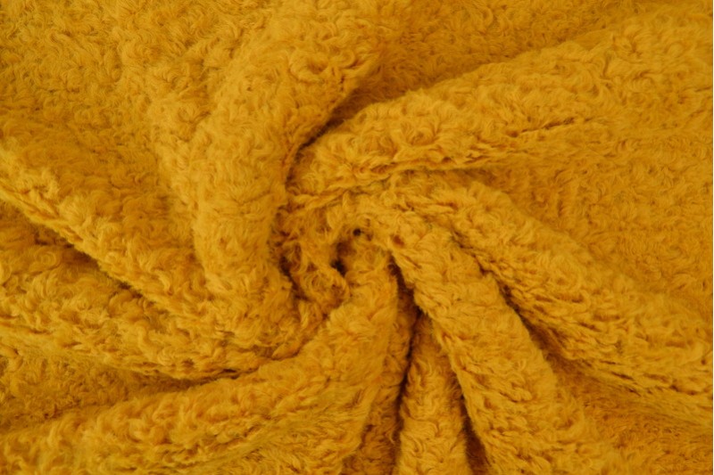 Teddy Curly Fur Donker oker