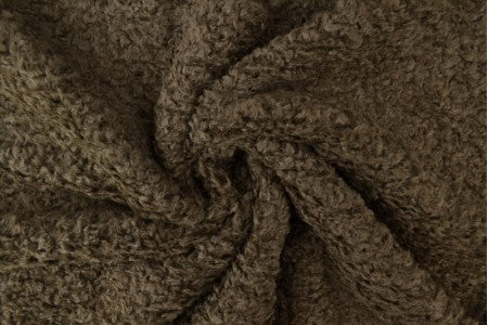 Teddy Curly Fur Donker Bruin