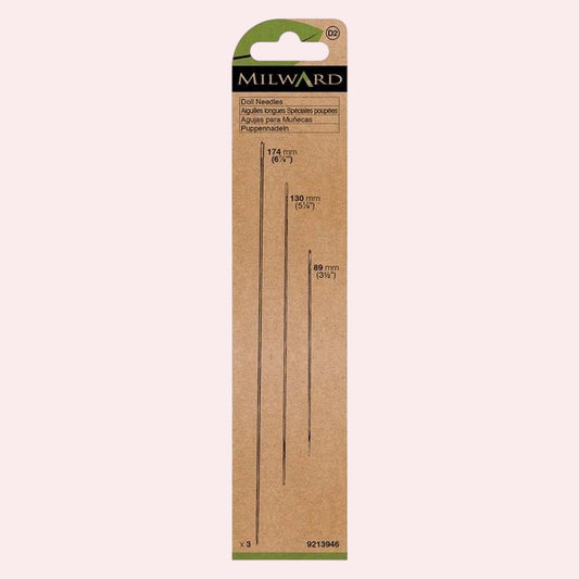 Milward poppen-/berennaalden dun - 3 stuks - 89mm / 130mm / 174mm