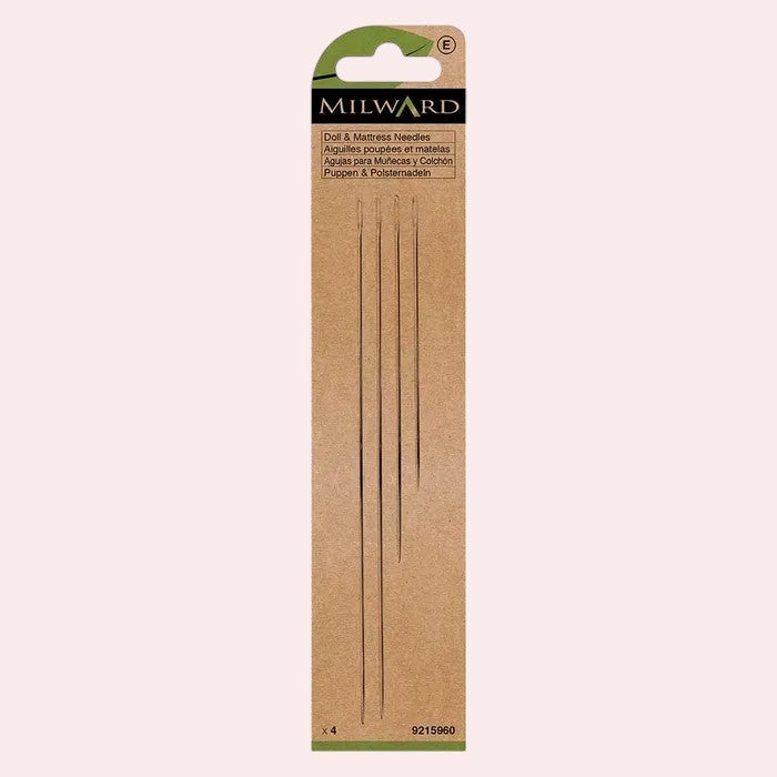 Milward poppen-/berennaalden dik - 4 stuks - 180mm(2x) / 125mm / 100mm