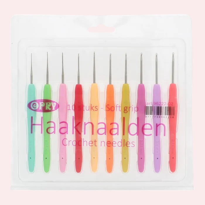 Haaknaaldenset Opry Soft grip 0.50-2.75 mm