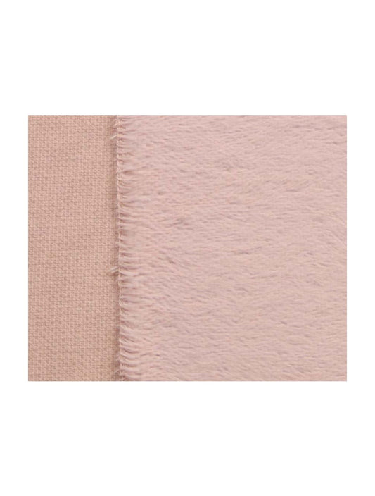 Viscose - dicht - recht - ca 6mm pool - 140cm breed - licht oudroze/creme  (190-4095)