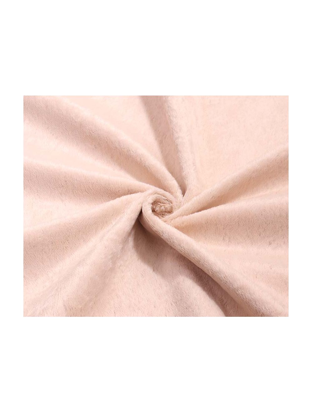 Viscose - dicht - recht - ca 6mm pool - 140cm breed - licht oudroze/creme  (190-4095)