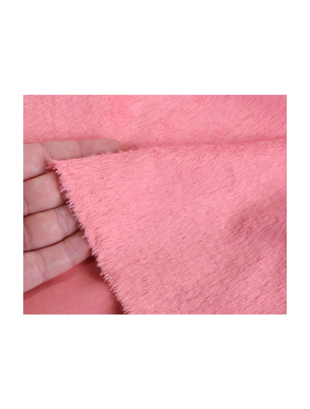 Viscose - dicht - recht - ca 6mm pool - 140cm breed - roze (190-902)