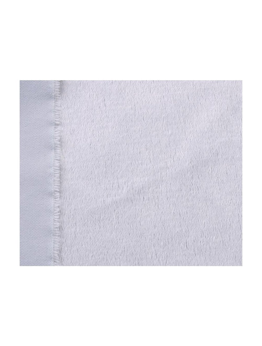 Viscose - dicht - recht - ca 6mm pool - 140cm breed - babyblauw (190-903)