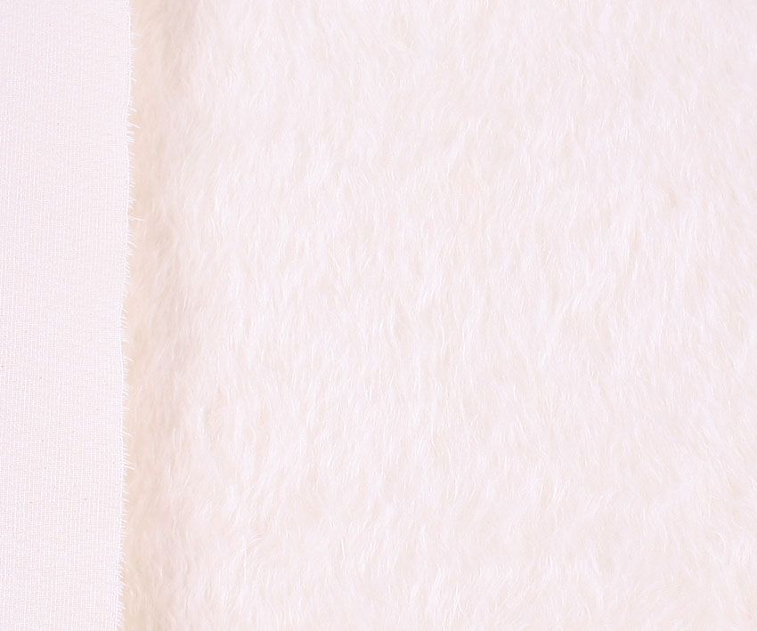 Mohair - middeldicht - ca 25 mm pool - 140 cm breed - wit (226-150)