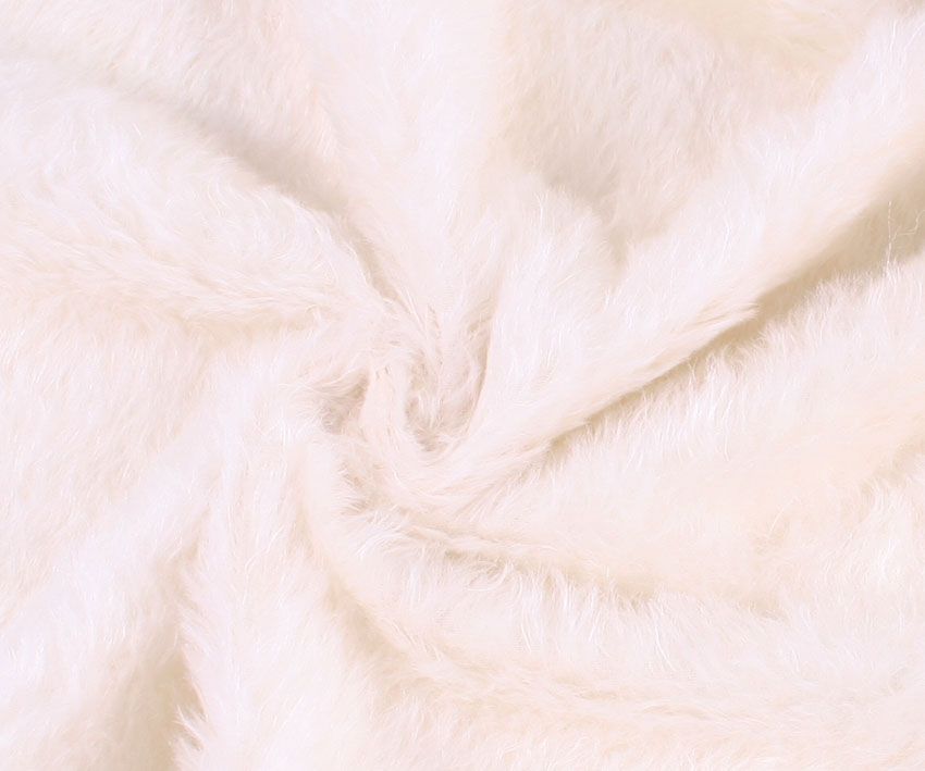 Mohair - middeldicht - ca 25 mm pool - 140 cm breed - wit (226-150)