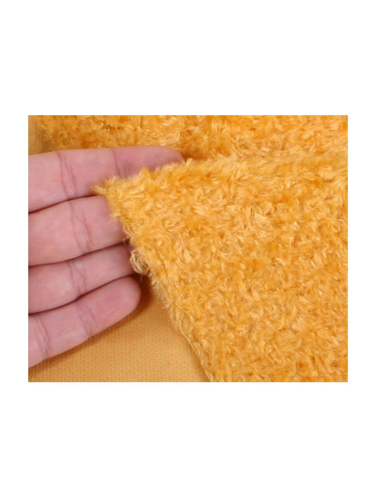 Viscose - middeldicht - gekruld - ca 7mm pool - antiek geel (4075)