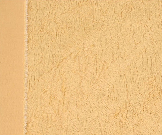 Viscose - middeldicht - recht - ca 6mm pool - 140cm breed - geel (4086)