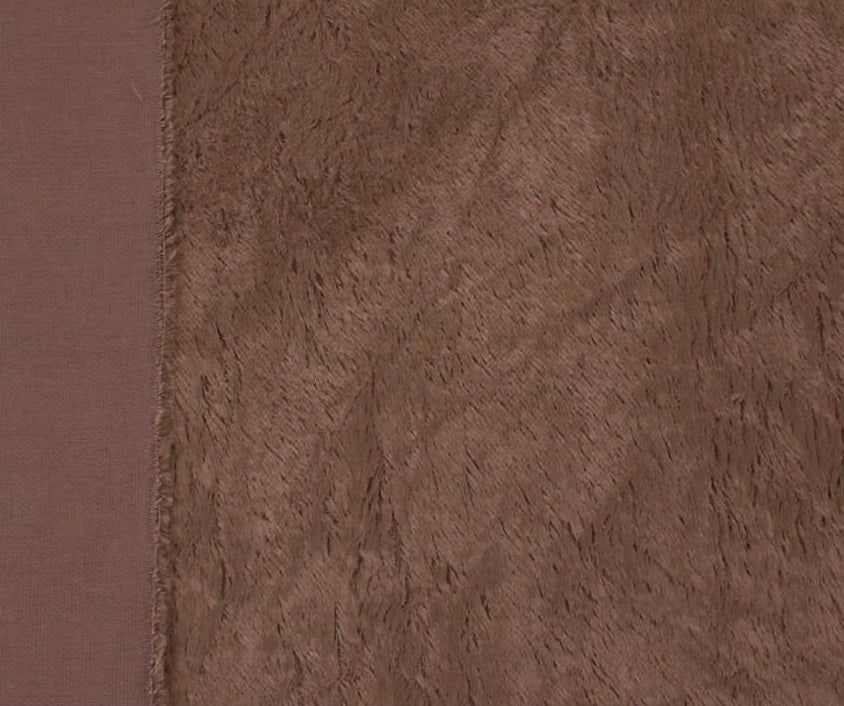 Viscose - middeldicht - recht - ca 6mm pool - 140cm breed - bruin (4089)