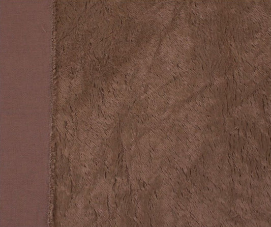Viscose - middeldicht - recht - ca 6mm pool - 140cm breed - bruin (4089)