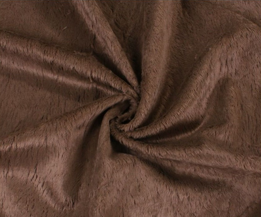 Viscose - middeldicht - recht - ca 6mm pool - 140cm breed - bruin (4089)