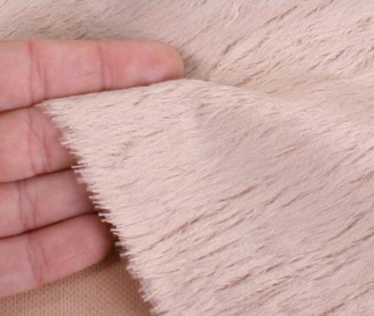 Viscose - middeldicht - recht - ca 6mm pool - 140cm breed - oudroze (4095)