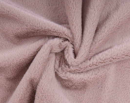 Superzachte synthetische stof met 10mm pool - leem (410-008)