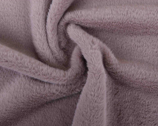 Superzachte synthetische stof met 10mm pool - muisgrijs (410-010)