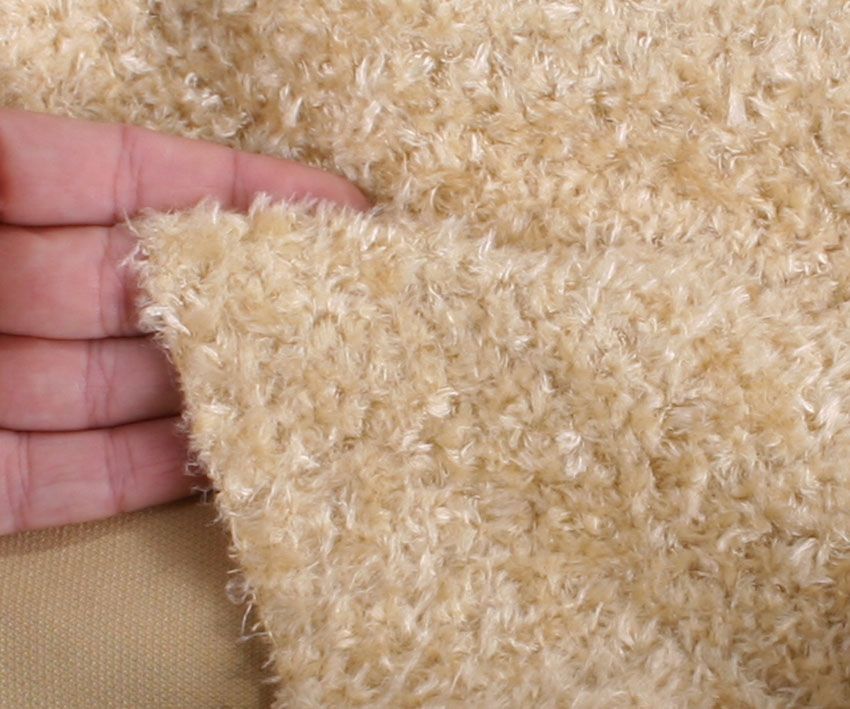 Viscose - middeldicht - gekruld - ca 7mm pool - lichtgeel (50217-5530)