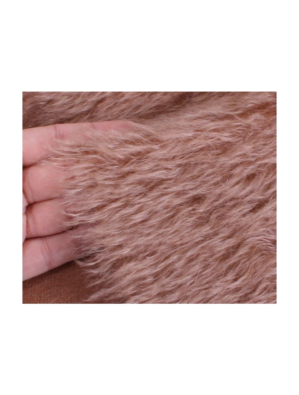 Vintage Mohair - open recht - ca 21mm pool - 140cm breed - EV2025-2