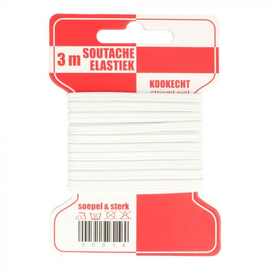 Rode kaart soutache elastiek - 3 m