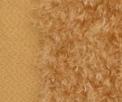 Mohair - dicht gekruld - ca 17mm pool - lap 29x70cm - goudbruin - LOMS-32
