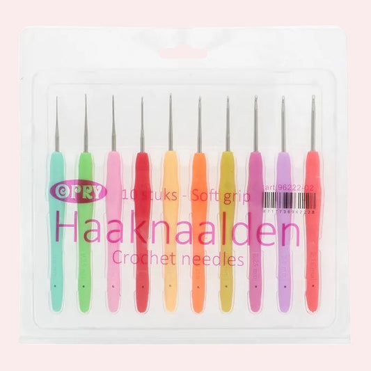 Haaknaaldenset Opry Soft grip 0.50-2.75 mm
