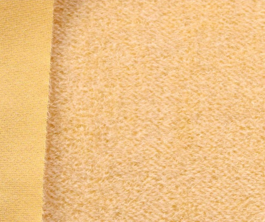 Mohair - dicht gekruld - ca 7mm pool - 140cm breed - RBS-05 - geel