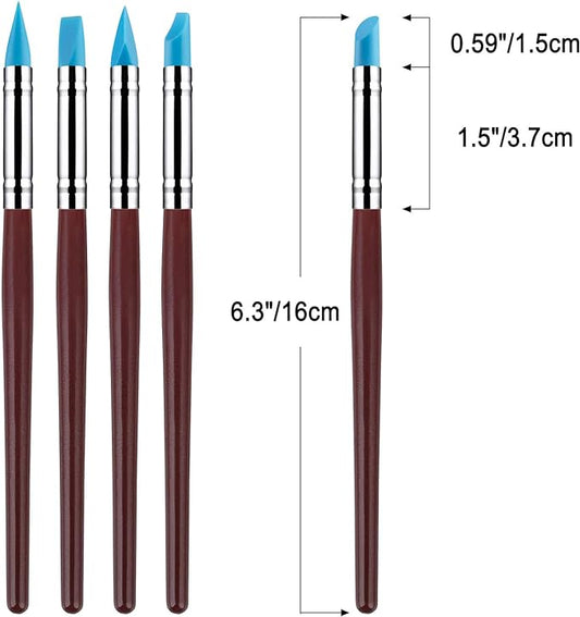 Set van 5 sculpting tools met siliconen tip